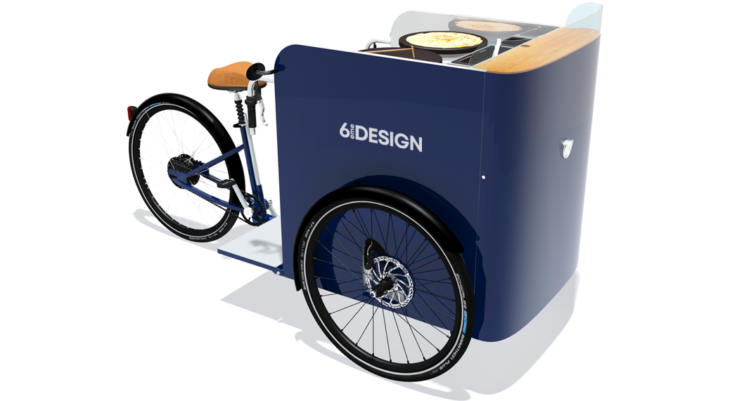 6ème DESIGN Food Bike Tricycle